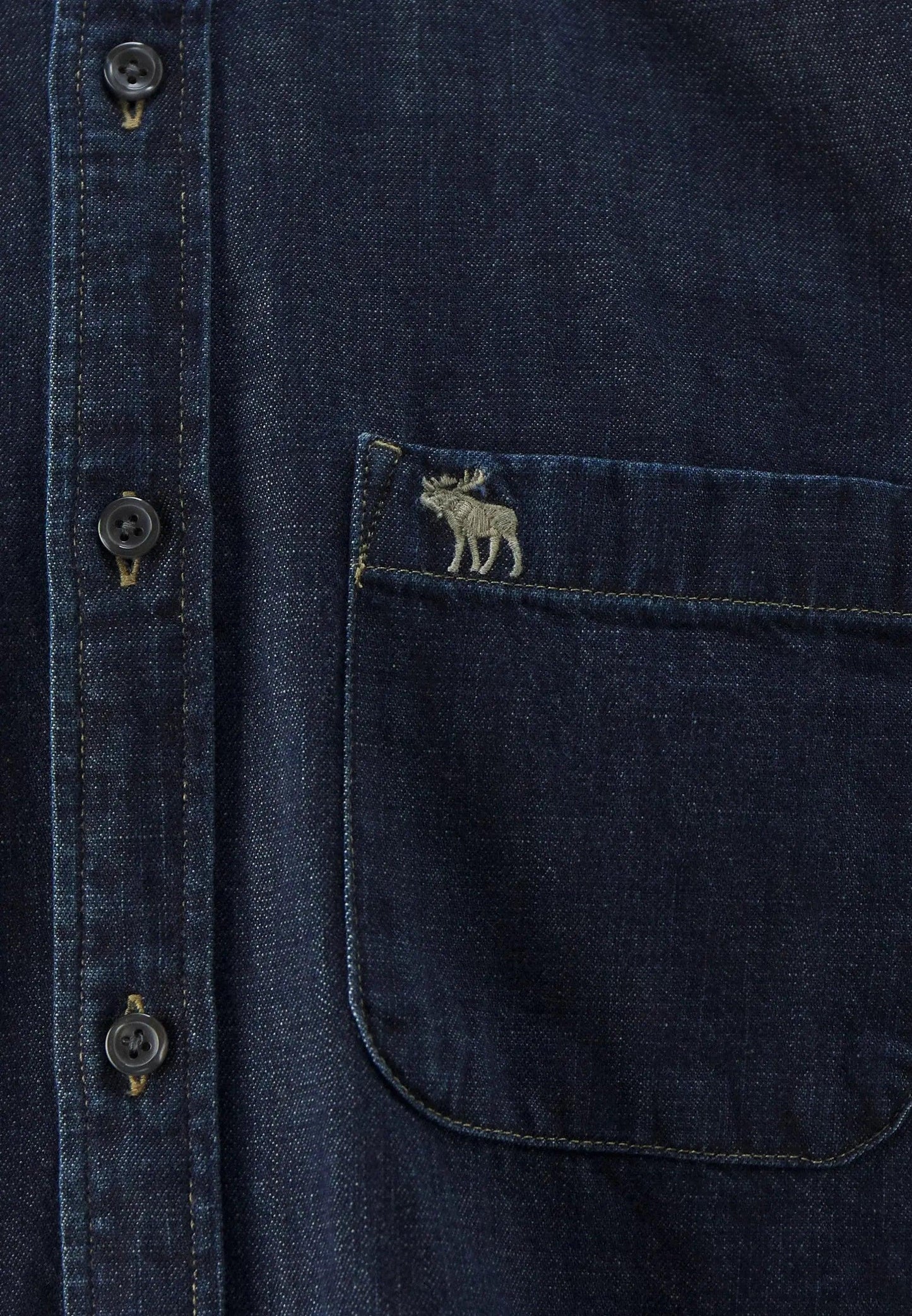 Camisa Oxford Jeans Iídigo A&F