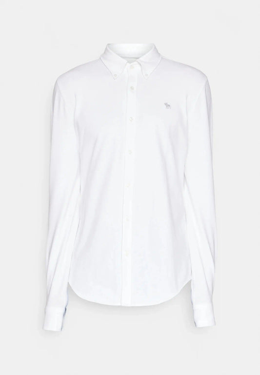 Camisa oxford  Branca    A&F