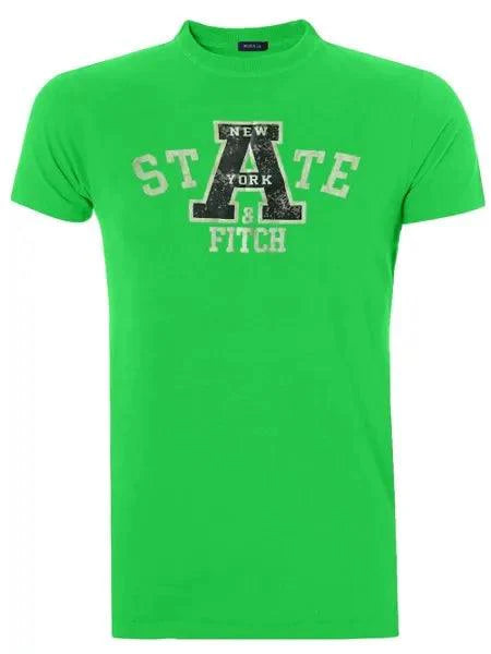 Camiseta Masculina Muscle A State New York Verde