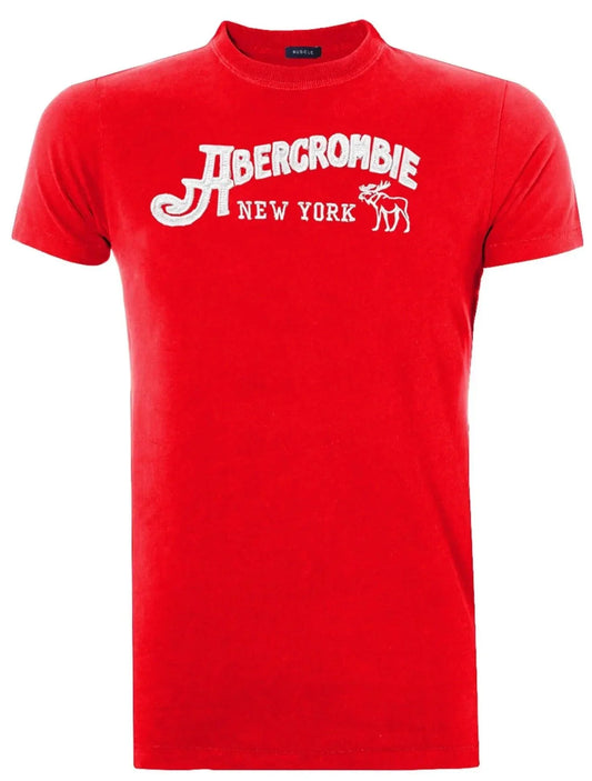 Camiseta Masculina Muscle New York Moose Vermelha