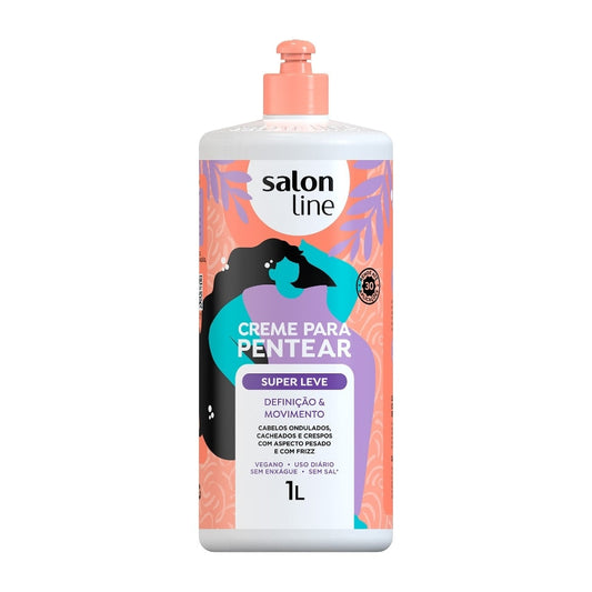 Creme Para Pentear Super Leve Salon Line 1L