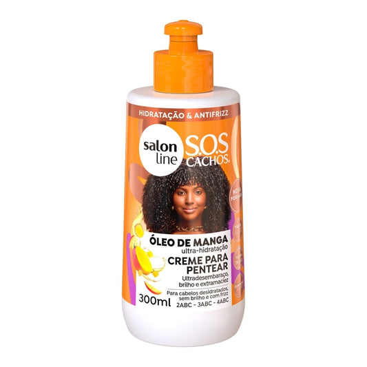 Creme para Pentear SOS Cachos Óleo de Manga Salon Line 300ml