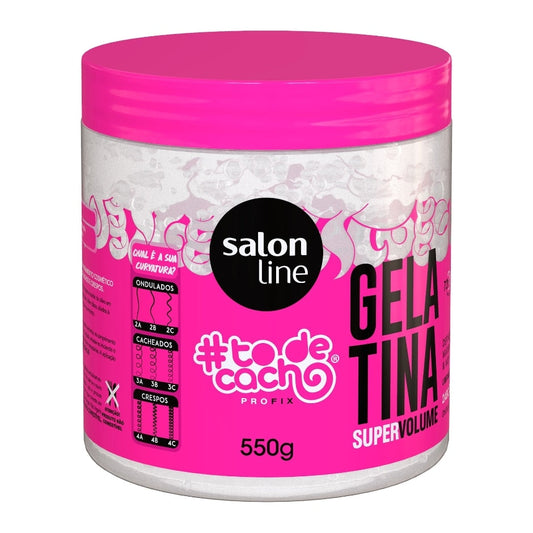 Gelatina #todecacho Super Volume Salon Line 550g