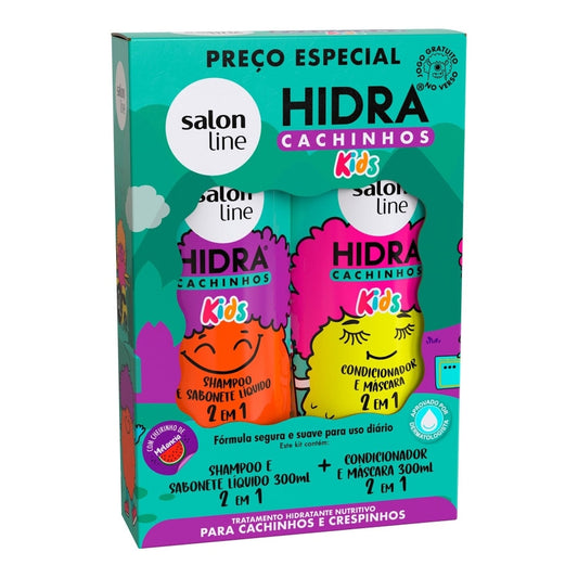 Kit Shampoo e Condicionador Hidra Kids Cachinhos 300ml